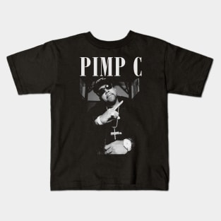 Pimp C Hip Hop Vintage Kids T-Shirt